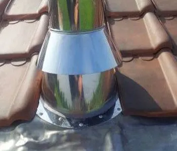 passage d’un tubage double paroi isolé