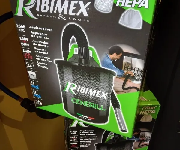 ASPIRATEUR A CENDRE CUVE INOX MOTEUR 1000W  DOUBLE FILTRE PROMOTION 45,00€